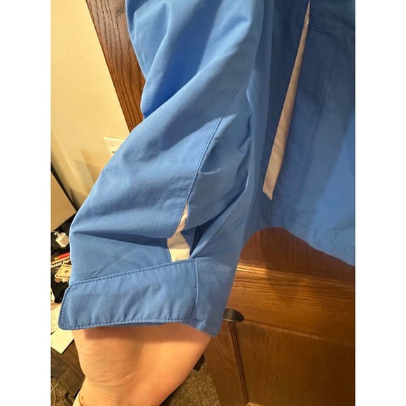 Columbia Womens Interchange Jacket 1X Hooded Raincoat Active Outdoor Blue - Picture 4 of 6